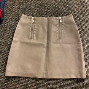 Leather skirt
